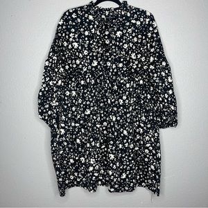 Who what wear Black & White tunic long sleeve dress- XL